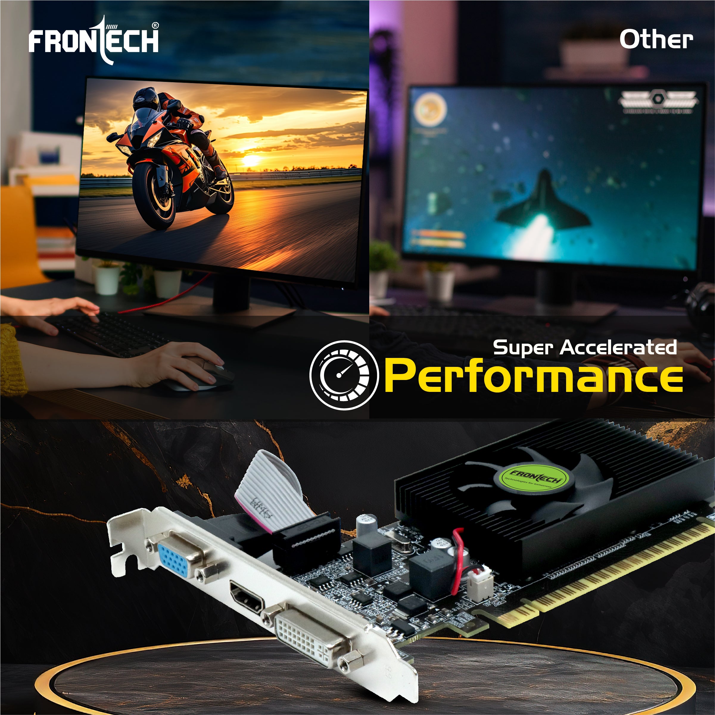 Frontech GT 730 Graphics Card with 4 GB DDR3 (GRP-0004) Frontech GT 730 Graphics Card with 4 GB DDR3 (GRP-0004)